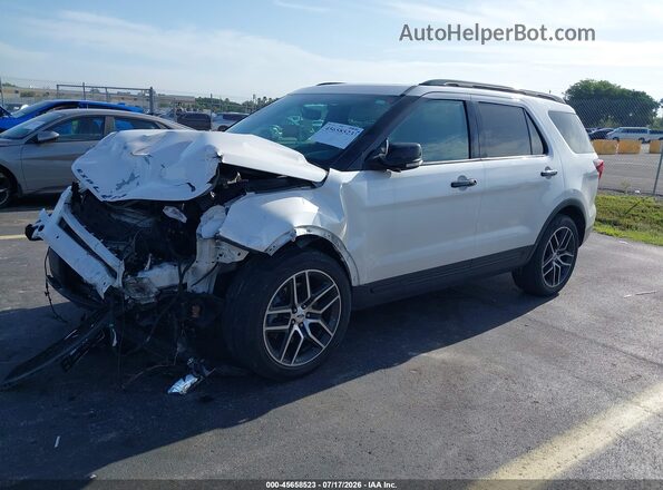 1FM5K8GT5HGD78733 2017 FORD EXPLORER White Przód lewy