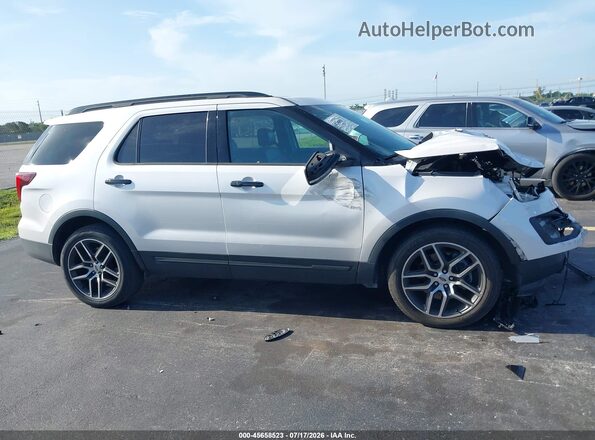1FM5K8GT5HGD78733 2017 FORD EXPLORER White Widok wnętrza z tyłu