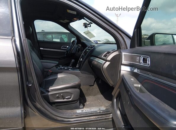 1FM5K8GT5HGD98707 2017 FORD EXPLORER Gray წინა სალონის ხედი