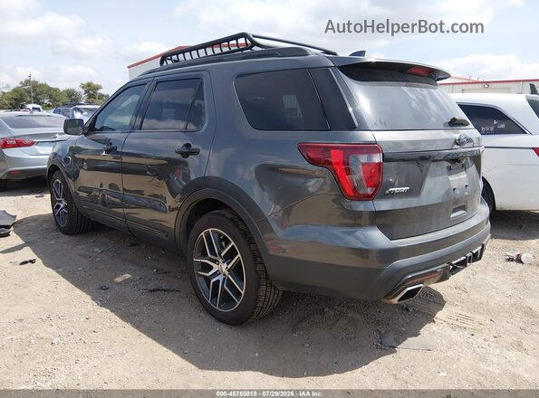 1FM5K8GT5HGD98707 2017 FORD EXPLORER Gray უკანა მარცხენა
