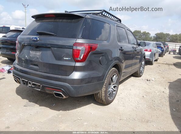 1FM5K8GT5HGD98707 2017 FORD EXPLORER Gray უკანა მარჯვენა