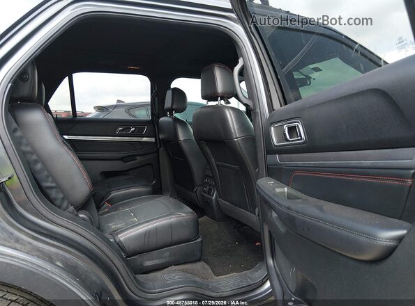 1FM5K8GT5HGD98707 2017 FORD EXPLORER Gray VIN კოდის სტიკერის ხედი