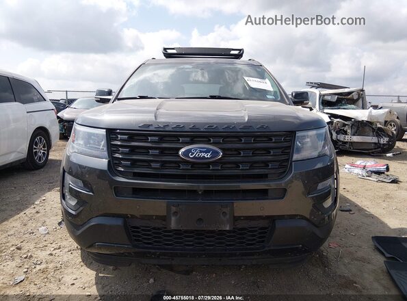 1FM5K8GT5HGD98707 2017 FORD EXPLORER Gray უკანა სალონის ხედი