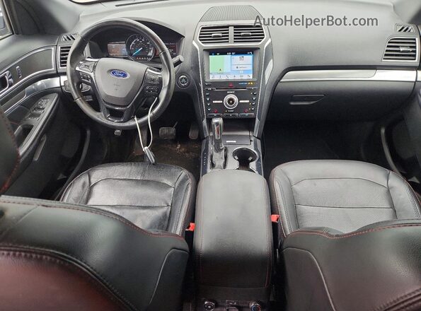 1FM5K8GT5JGA13930 2018 FORD EXPLORER Black Widok deski rozdzielczej