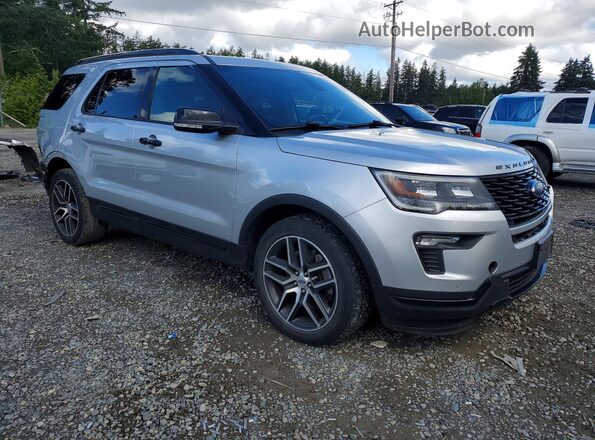 1FM5K8GT5KGA96583 2019 FORD EXPLORER Silver Առջևի աջ