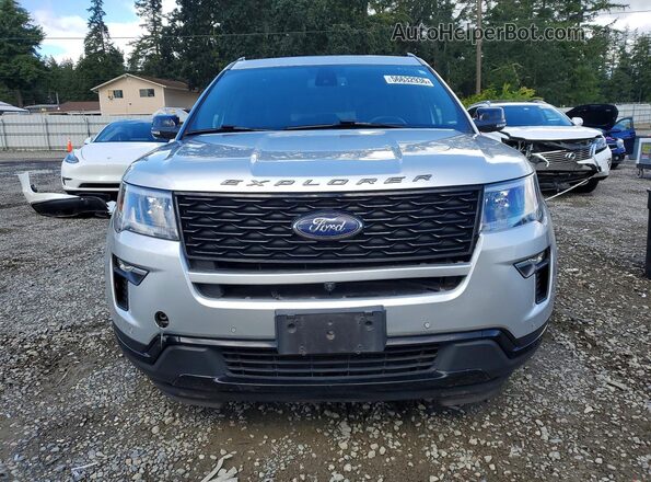 1FM5K8GT5KGA96583 2019 FORD EXPLORER Silver Դիմացի տեսք