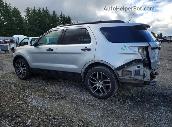 1FM5K8GT5KGA96583 2019 FORD EXPLORER Silver Հետևի ձախ
