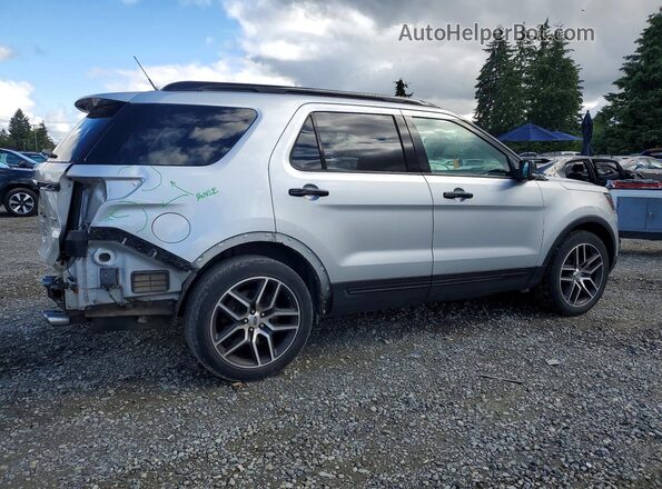 1FM5K8GT5KGA96583 2019 FORD EXPLORER Silver Հետևի աջ