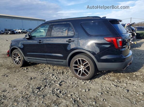 1FM5K8GT6GGC63699 2016 FORD EXPLORER Black Trasero izquierdo