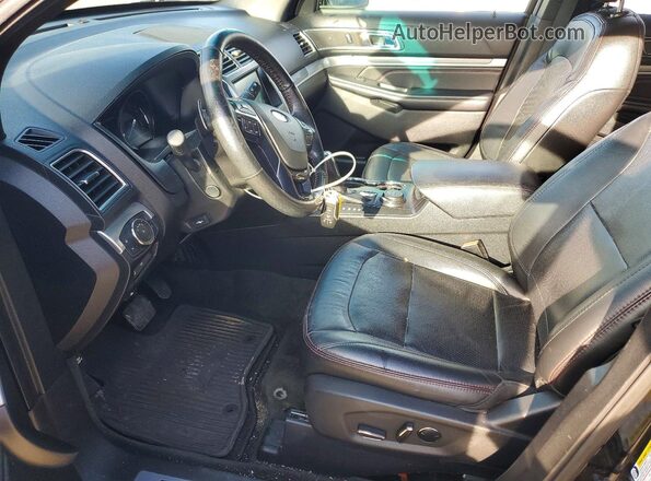 1FM5K8GT6GGC63699 2016 FORD EXPLORER Black Vista interior delantera