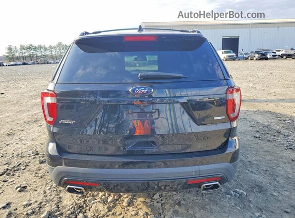 1FM5K8GT6GGC63699 2016 FORD EXPLORER Black Vista trasera