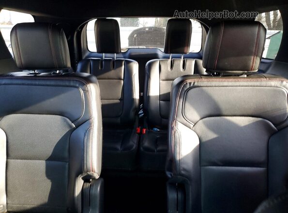 1FM5K8GT6GGC63699 2016 FORD EXPLORER Black Vista de los asientos traseros