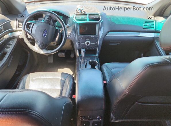 1FM5K8GT6HGA43271 2017 FORD EXPLORER Black წინა პანელის ხედი