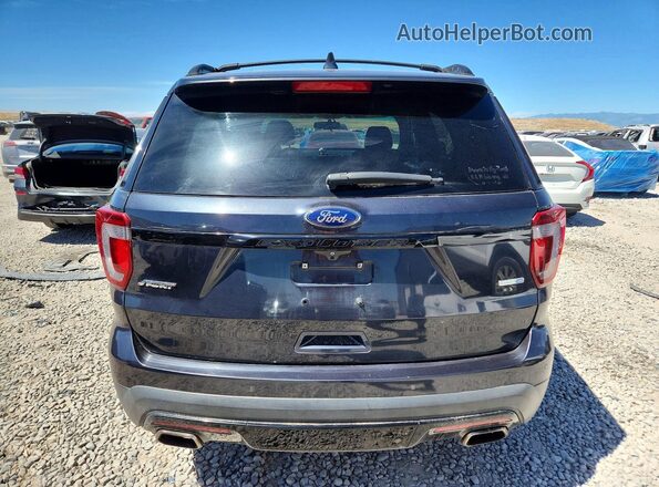 1FM5K8GT6HGA43271 2017 FORD EXPLORER Black უკანა ხედი