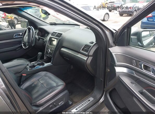 1FM5K8GT6HGC59508 2017 FORD EXPLORER Gray Սալոնի դիմացի տեսք