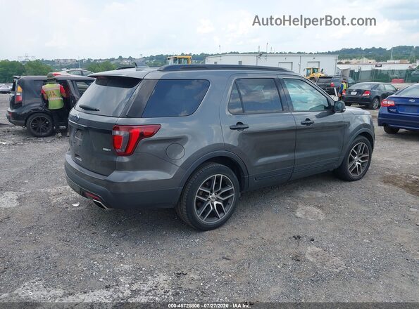 1FM5K8GT6HGC59508 2017 FORD EXPLORER Gray Հետևի աջ