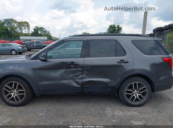 1FM5K8GT6HGC59508 2017 FORD EXPLORER Gray Դիմացի տեսք