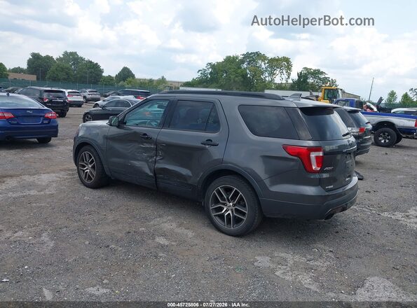 1FM5K8GT6HGC59508 2017 FORD EXPLORER Gray Հետևի ձախ
