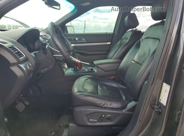 1FM5K8GT7GGC30713 2016 FORD EXPLORER Charcoal Widok wnętrza z przodu