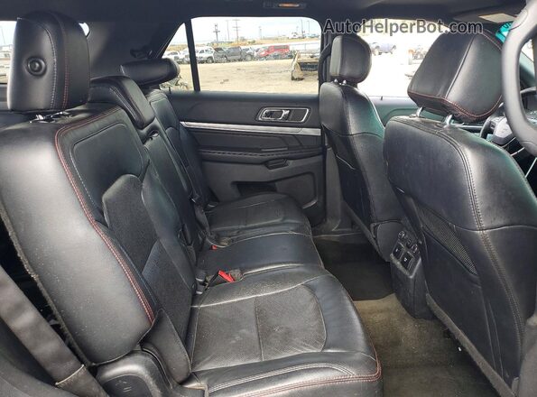 1FM5K8GT7GGC30713 2016 FORD EXPLORER Charcoal Widok wnętrza z tyłu