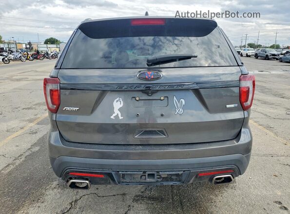 1FM5K8GT7GGC30713 2016 FORD EXPLORER Charcoal Widok z tyłu