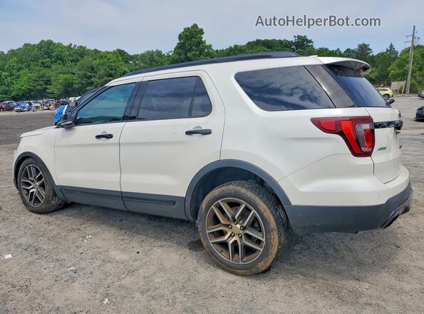 1FM5K8GT7HGA30884 2017 FORD EXPLORER White Trasero izquierdo