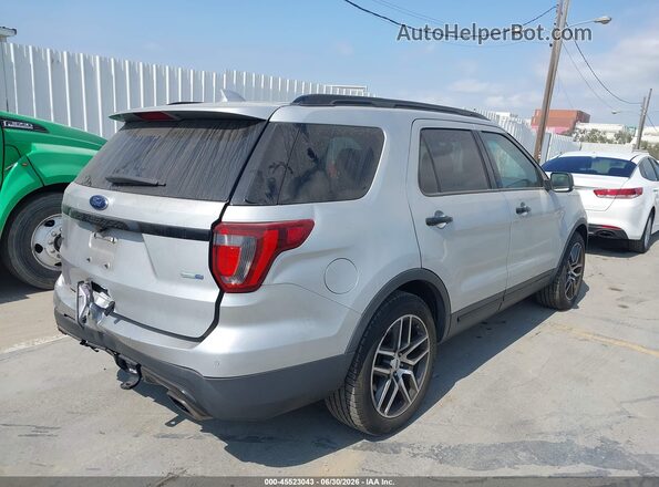 1FM5K8GT7HGA60760 2017 FORD EXPLORER Silver Задня права чверть