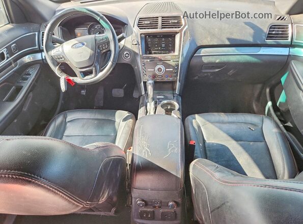 1FM5K8GT7HGA81415 2017 FORD EXPLORER Black Вид панелі приладів