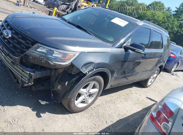 1FM5K8GT7HGC02203 2017 FORD EXPLORER Gray Առջևի ձախ երեք քառորդ տեսարան