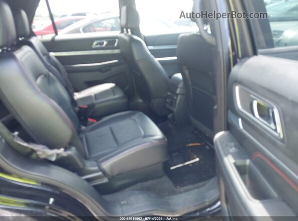 1FM5K8GT7HGD09865 2017 FORD EXPLORER Black Widok naklejki z numerem VIN