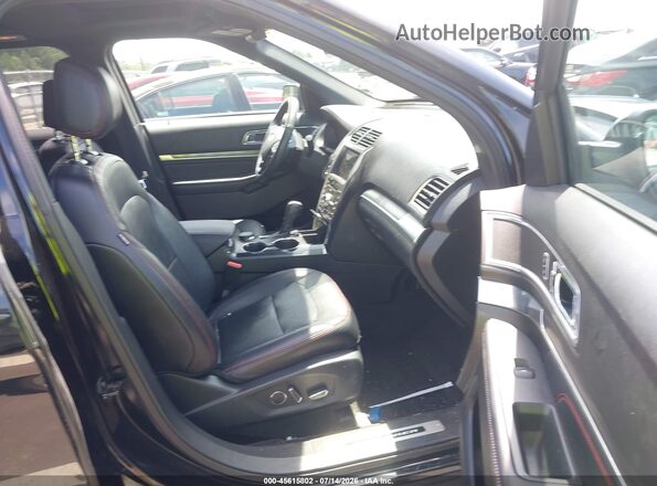 1FM5K8GT7HGD09865 2017 FORD EXPLORER Black Widok wnętrza z przodu
