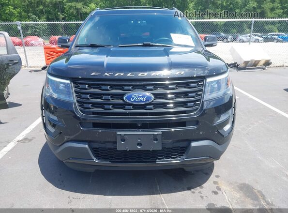 1FM5K8GT7HGD09865 2017 FORD EXPLORER Black Widok zestawu wskaźników
