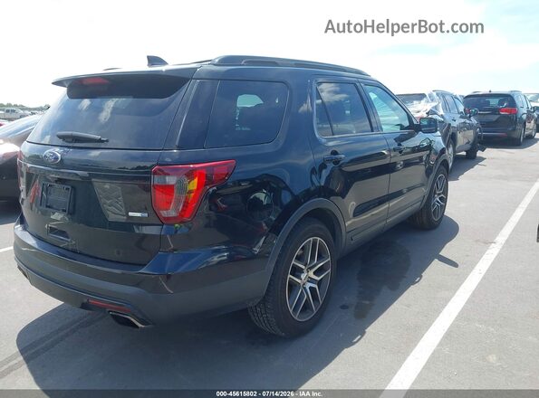 1FM5K8GT7HGD09865 2017 FORD EXPLORER Black Tył prawy
