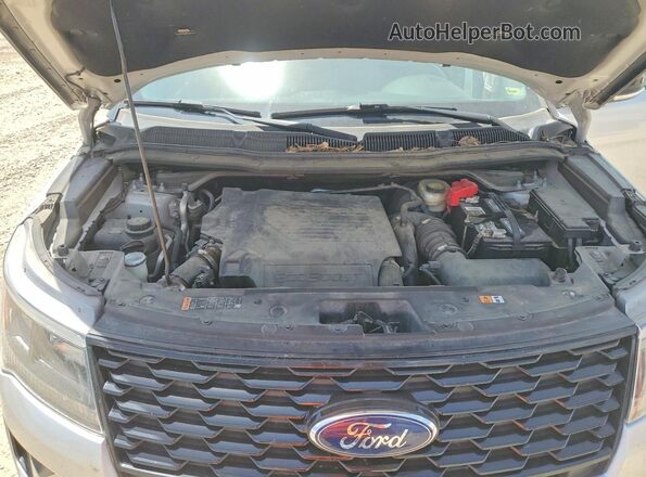 1FM5K8GT7JGA21222 2018 FORD EXPLORER Silver Շարժիչի բաժամունքի տեսք