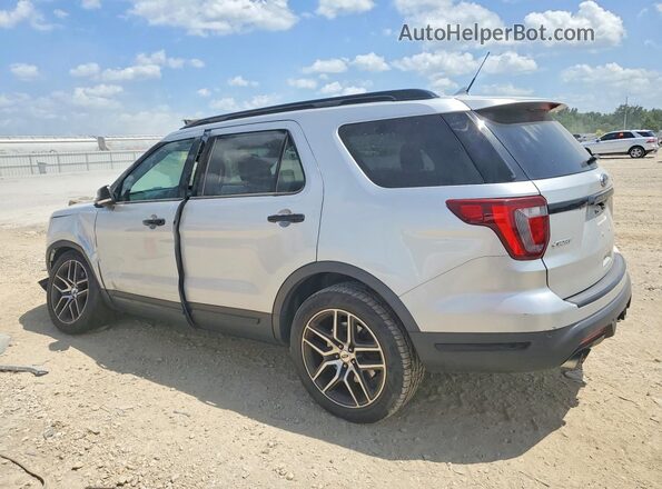 1FM5K8GT7JGA21222 2018 FORD EXPLORER Silver Հետևի ձախ