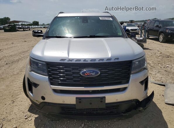 1FM5K8GT7JGA21222 2018 FORD EXPLORER Silver Դիմացի տեսք