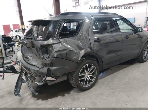 1FM5K8GT7JGB80225 2018 FORD EXPLORER Серый Задняя правая четверть