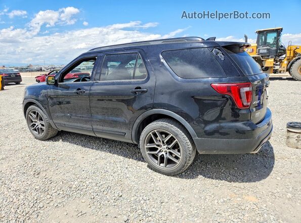 1FM5K8GT8GGD03832 2016 FORD EXPLORER Black Rear left
