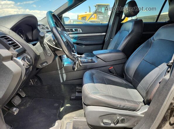 1FM5K8GT8GGD03832 2016 FORD EXPLORER Black Front interior view
