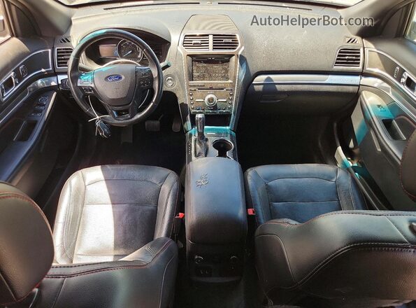 1FM5K8GT8GGD03832 2016 FORD EXPLORER Black Dashboard view