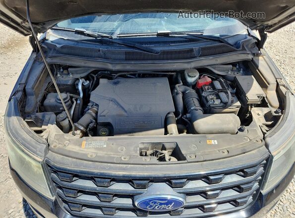 1FM5K8GT8GGD03832 2016 FORD EXPLORER Black Engine compartment view