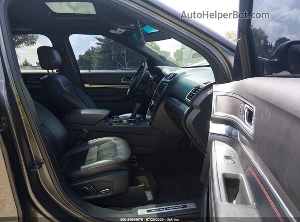 1FM5K8GT8HGA48360 2017 FORD EXPLORER Серый Вид салона спереди
