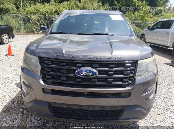 1FM5K8GT8HGA48360 2017 FORD EXPLORER Серый Вид щитка приборов