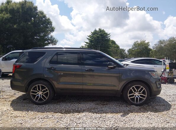 1FM5K8GT8HGA48360 2017 FORD EXPLORER Серый Вид задней части салона