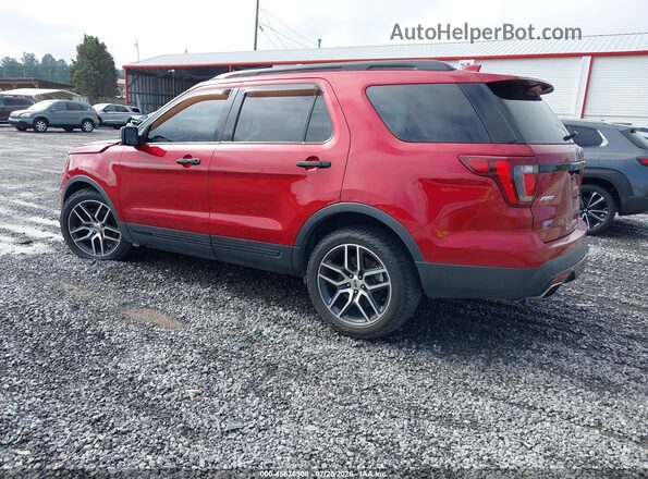 1FM5K8GT8HGD09924 2017 FORD EXPLORER Red Tył lewy