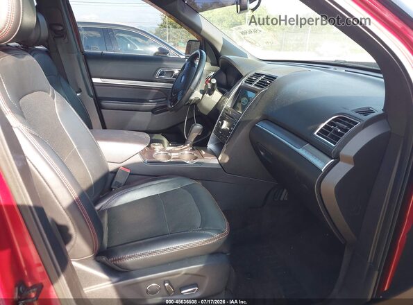 1FM5K8GT8HGD09924 2017 FORD EXPLORER Red Widok wnętrza z przodu