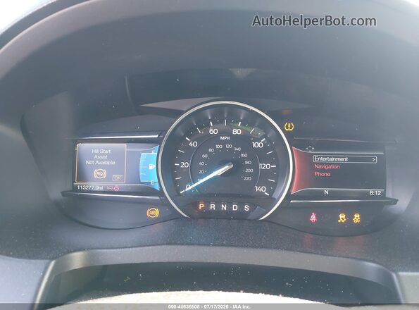 1FM5K8GT8HGD09924 2017 FORD EXPLORER Red Widok tylnych siedzeń