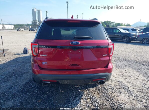 1FM5K8GT8HGD09924 2017 FORD EXPLORER Red 
