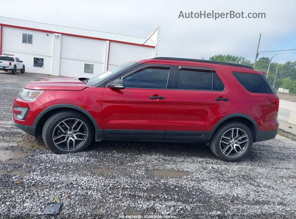1FM5K8GT8HGD09924 2017 FORD EXPLORER Red Widok wnętrza 360 stopni