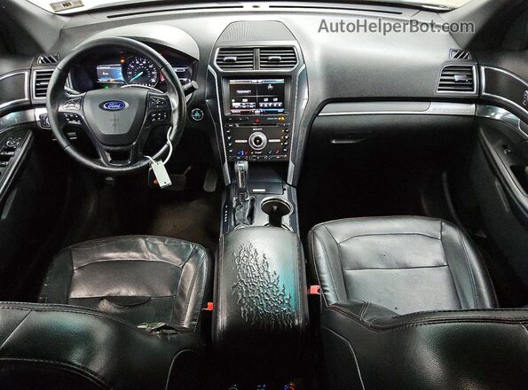 1FM5K8GT9GGC52809 2016 FORD EXPLORER Белый Вид панели приборов